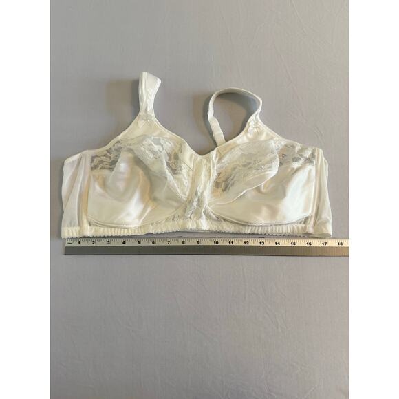 Comfort Choice NWOT Women's 46C Easy Enhancer Unlined Wireless Classic Lace Bra - Picture 8 of 10